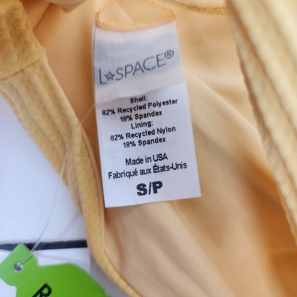 L*Space Fisher Bikini Top in Yellow/Orange Size Small NWT - Picture 4 of 4